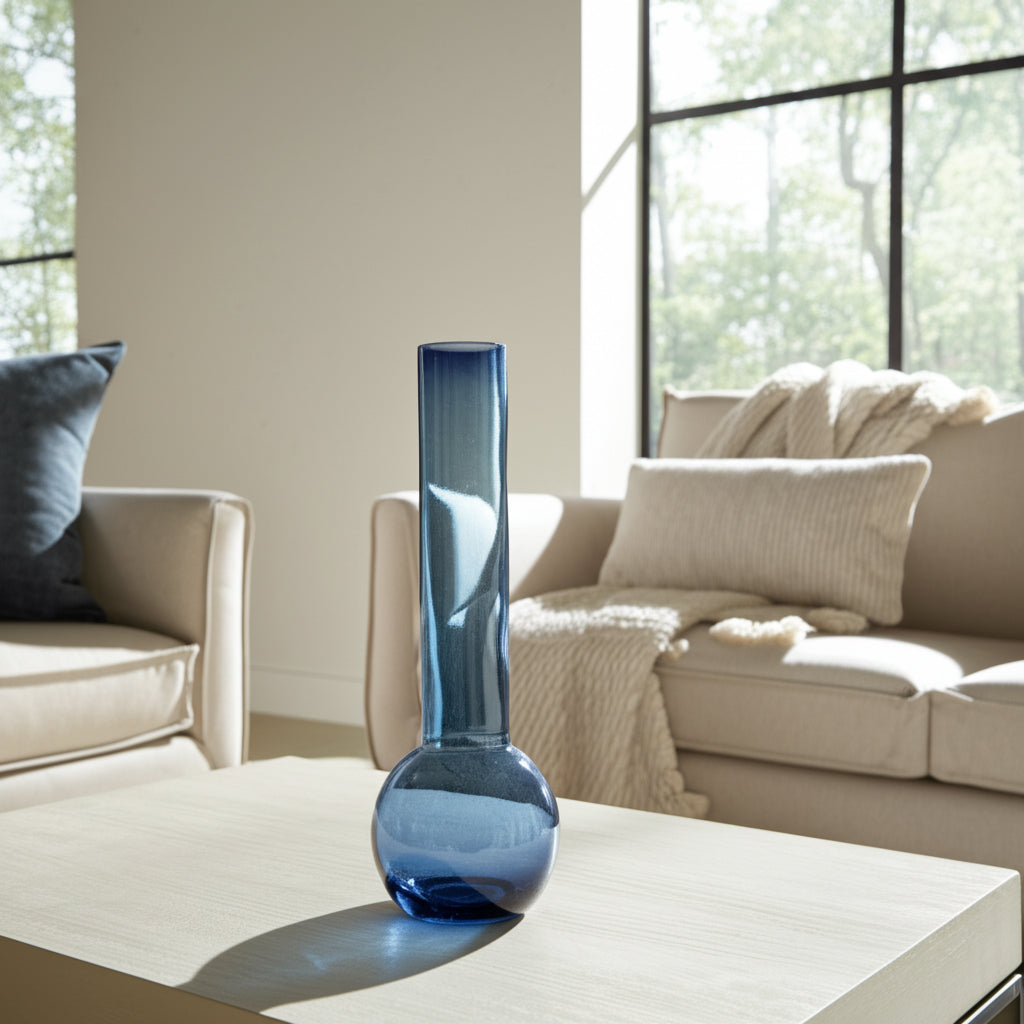 Prunedale Blue Glass Vase