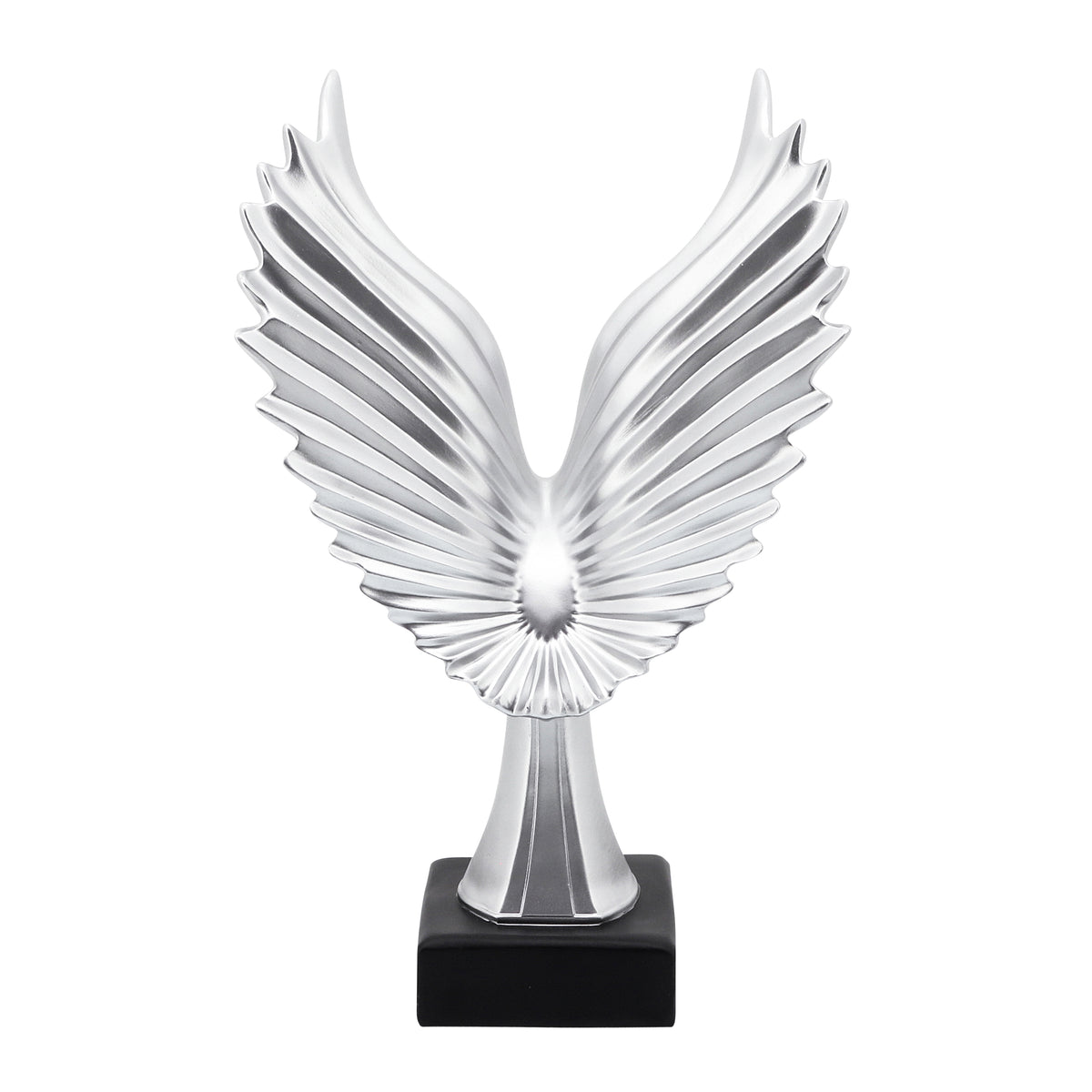 Boron Silver Small Resin Eagle Table Accent