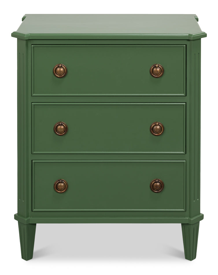 Poppin's Green 3 Drawer Chest