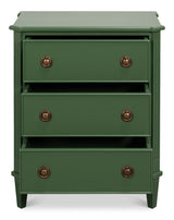 Poppin's Green 3 Drawer Chest