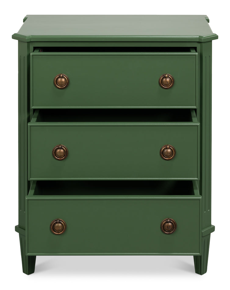 Poppin's Green 3 Drawer Chest