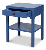 Windy Blue Single Drawer Side Table