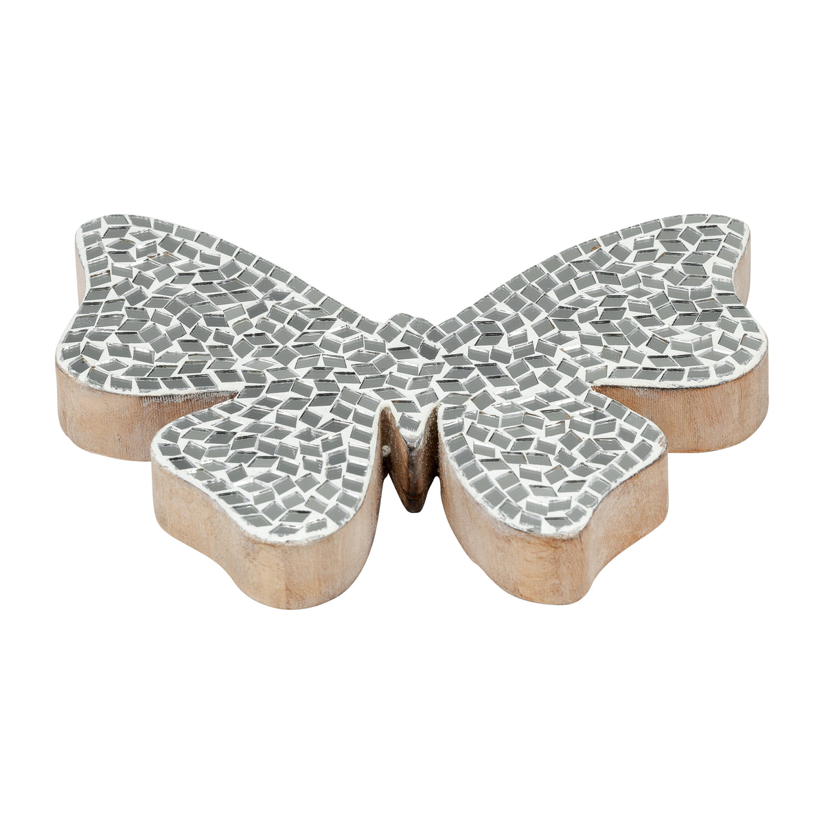 Gas Point White Large Mosaic Butterfly
