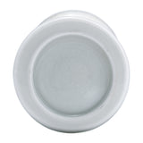 Heber White/Clear Medium Enamel Glass Bubbly Candle Holder