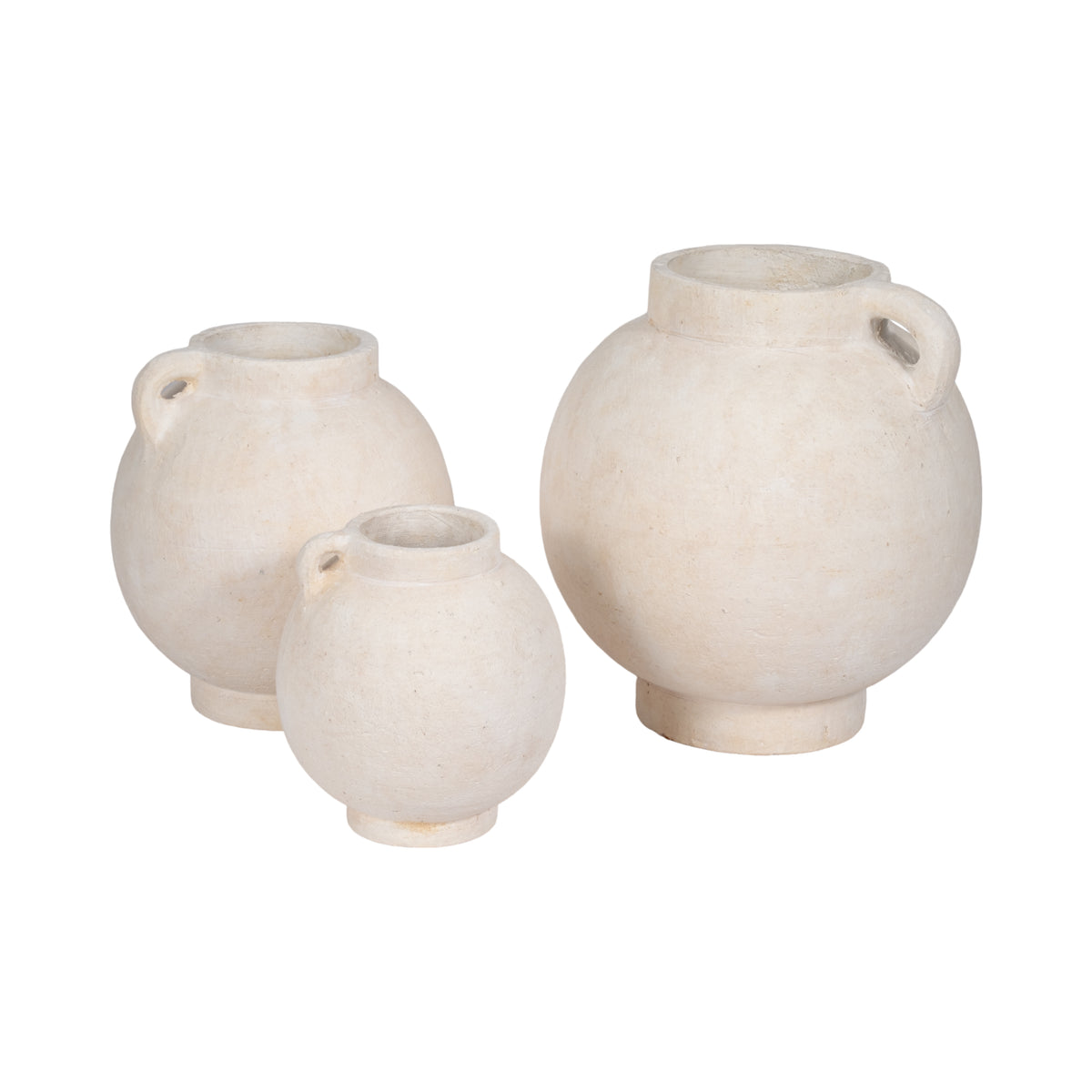 Corbinford White Medium Bulbous Jug with Handle