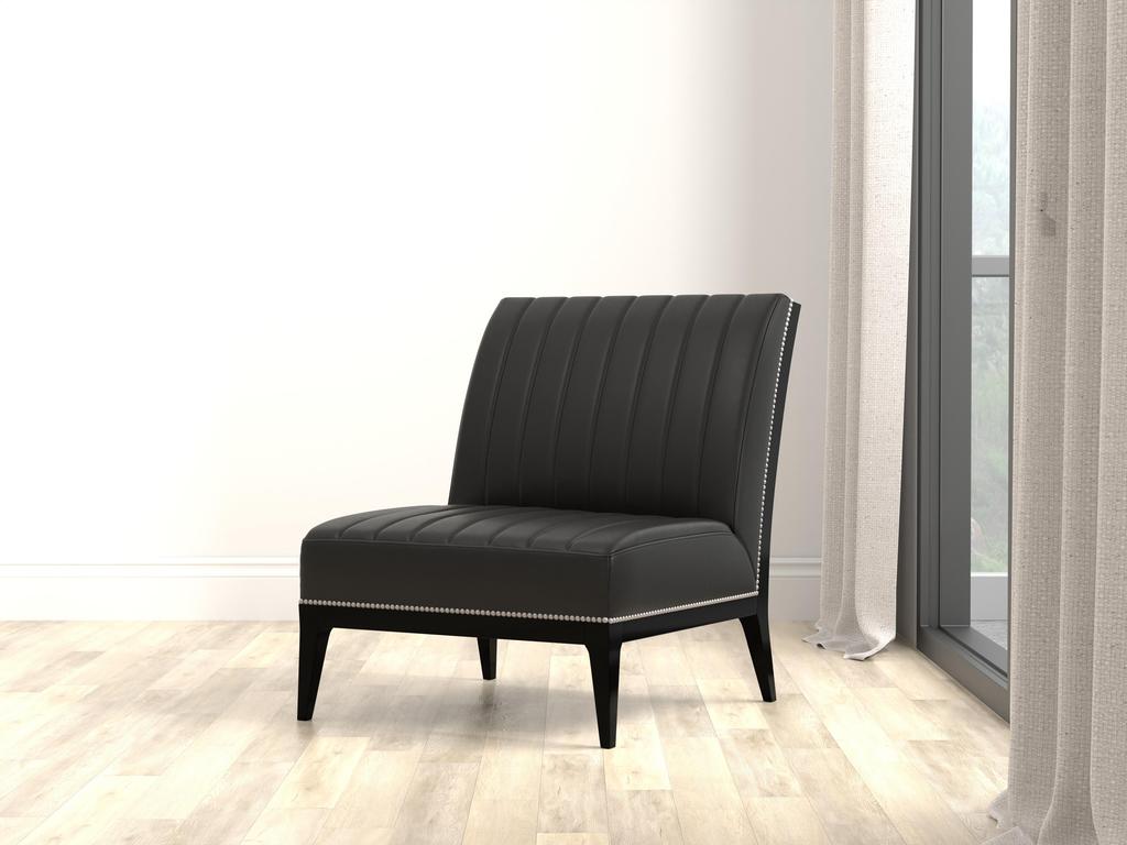 Agave Black Slipper Chair