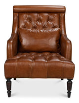Benton Brown Distilled Leather Chair