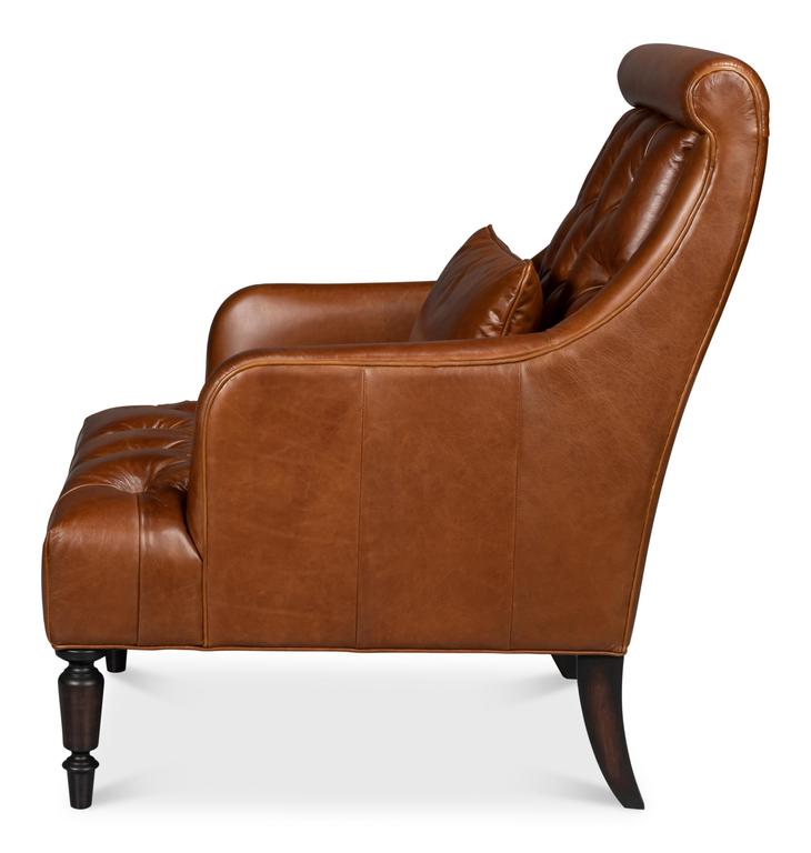 Benton Brown Distilled Leather Chair