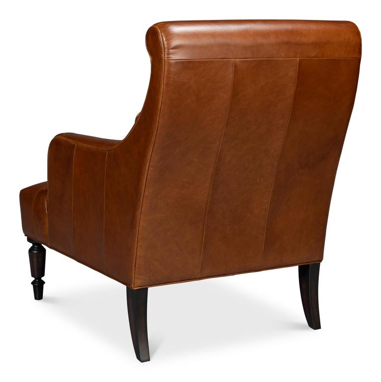Benton Brown Distilled Leather Chair