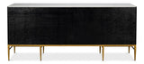 Palisade Black Shagreen Credenza