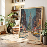 New York Winter Christmas Cityscape
