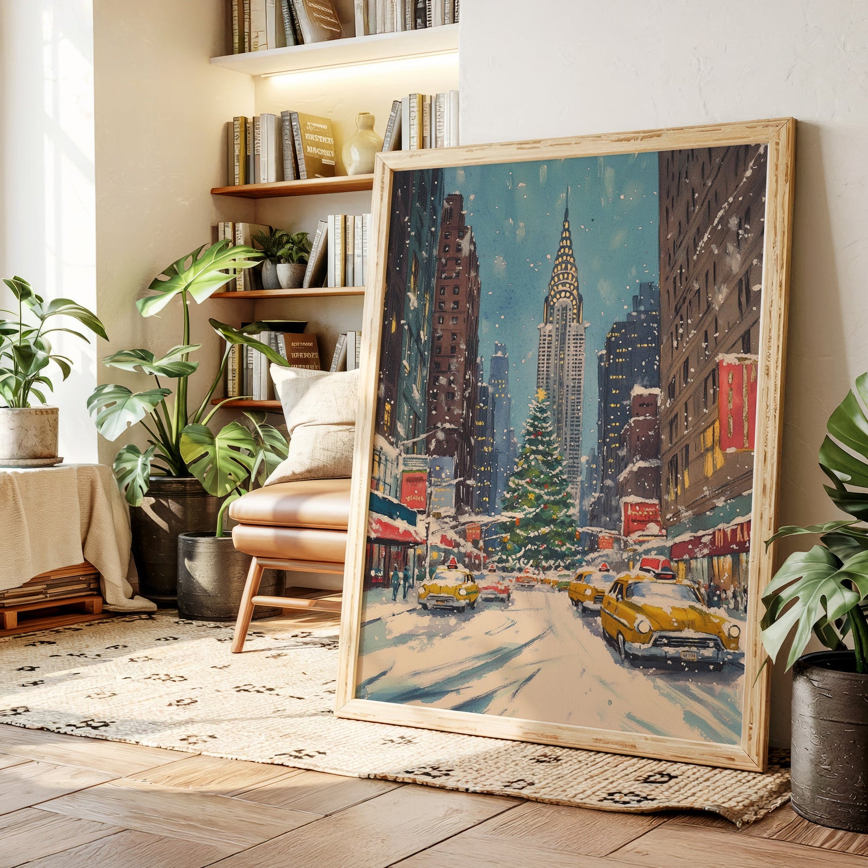 New York Winter Christmas Cityscape