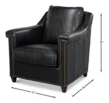 Vandike Black Arm Chair