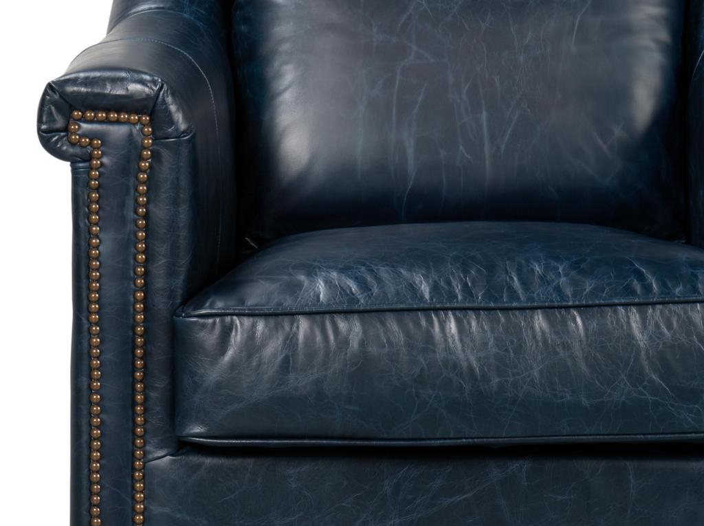 Vandike Blue Arm Chair