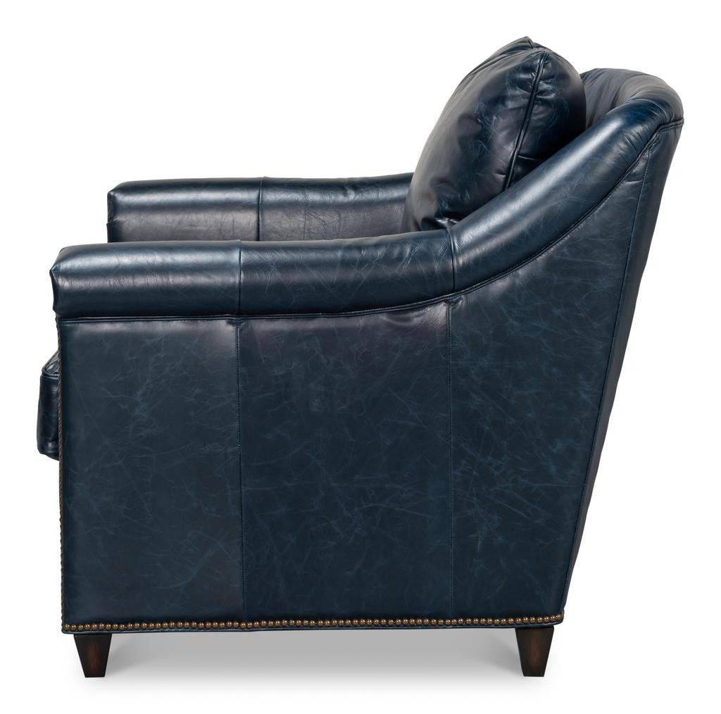 Vandike Blue Arm Chair