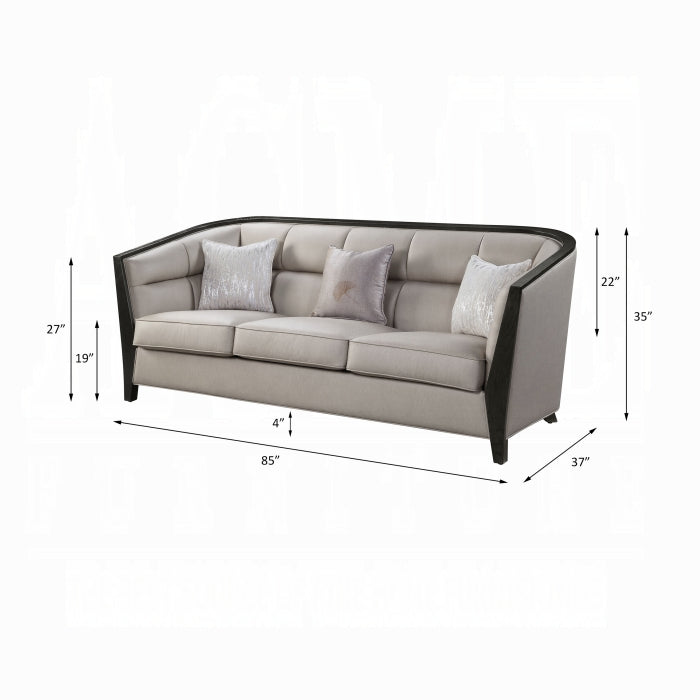 Zemocryss Beige Sofa W/3 Pillows - Ornate Home
