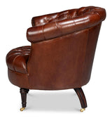 Bastian Brown Leather Armchair