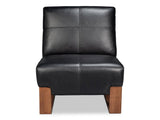 Wylam Black Leather Chair