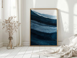 Serene Ocean Waves Abstract Painting