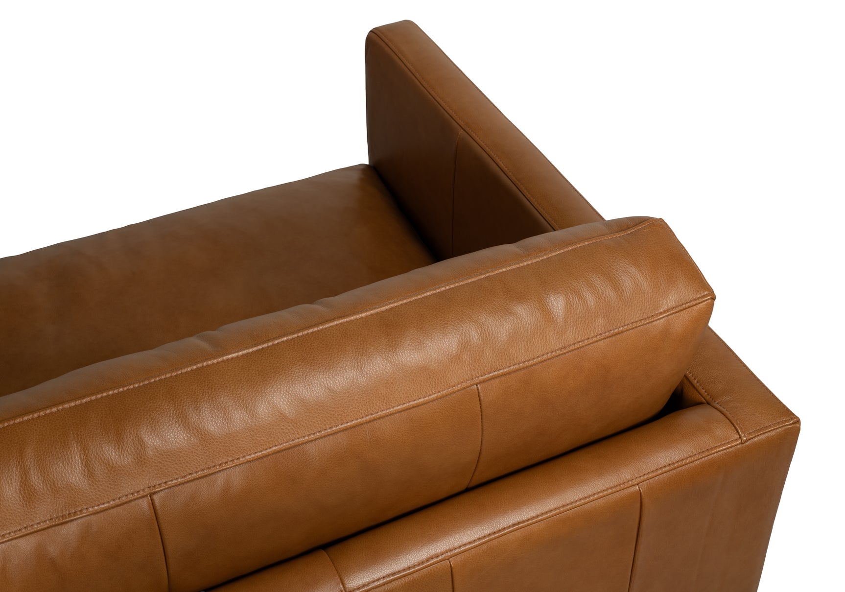 Grant Tuxedo Brown Sofa