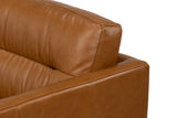 Grant Tuxedo Brown Sofa