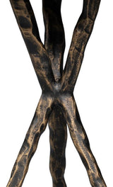 Planter's Brown/Brass Side Table