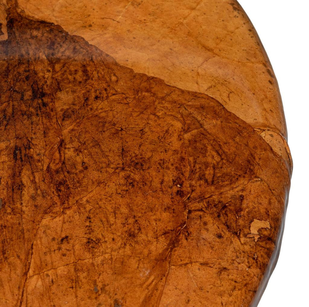 Planter's Brown/Brass Side Table