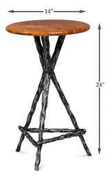 Planter's Brown Side Table