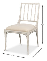 Elora White Dining Chair (Set of 2)