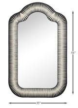 Meridian Brown Bone Inlay Mirror