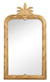 Gilded Pineapple Crest Brown Mirror