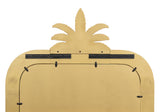 Gilded Pineapple Crest Brown Mirror