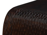 Molten Brown Carved Side Table