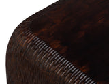 Molten Brown Carved Side Table