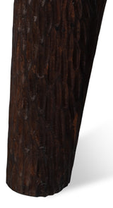 Molten Brown Carved Side Table