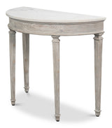 Wycliffe Drift Pine Demilune Console Table