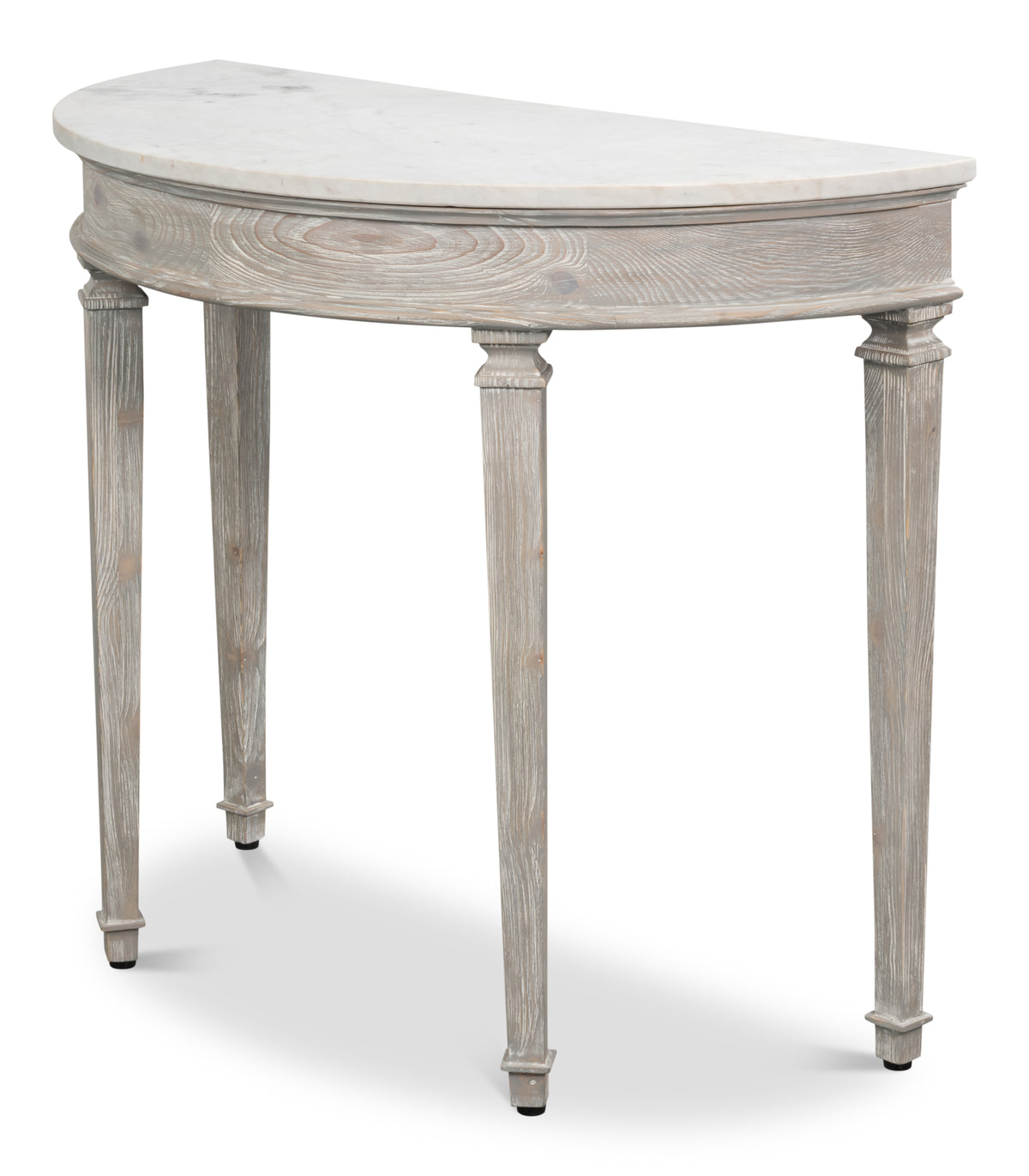 Wycliffe Drift Pine Demilune Console Table