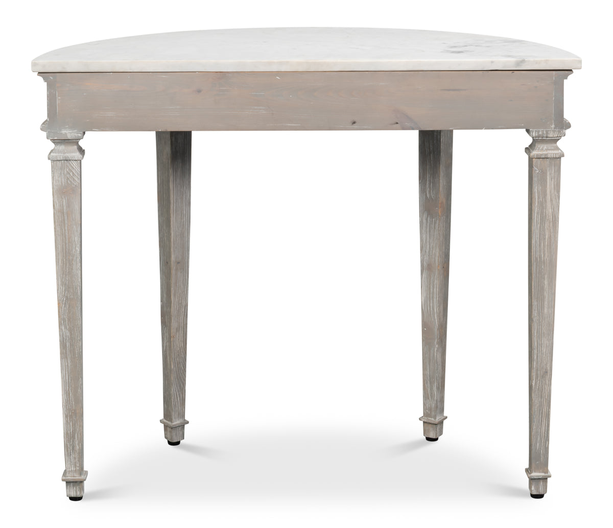 Wycliffe Drift Pine Demilune Console Table