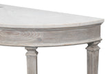Wycliffe Drift Pine Demilune Console Table