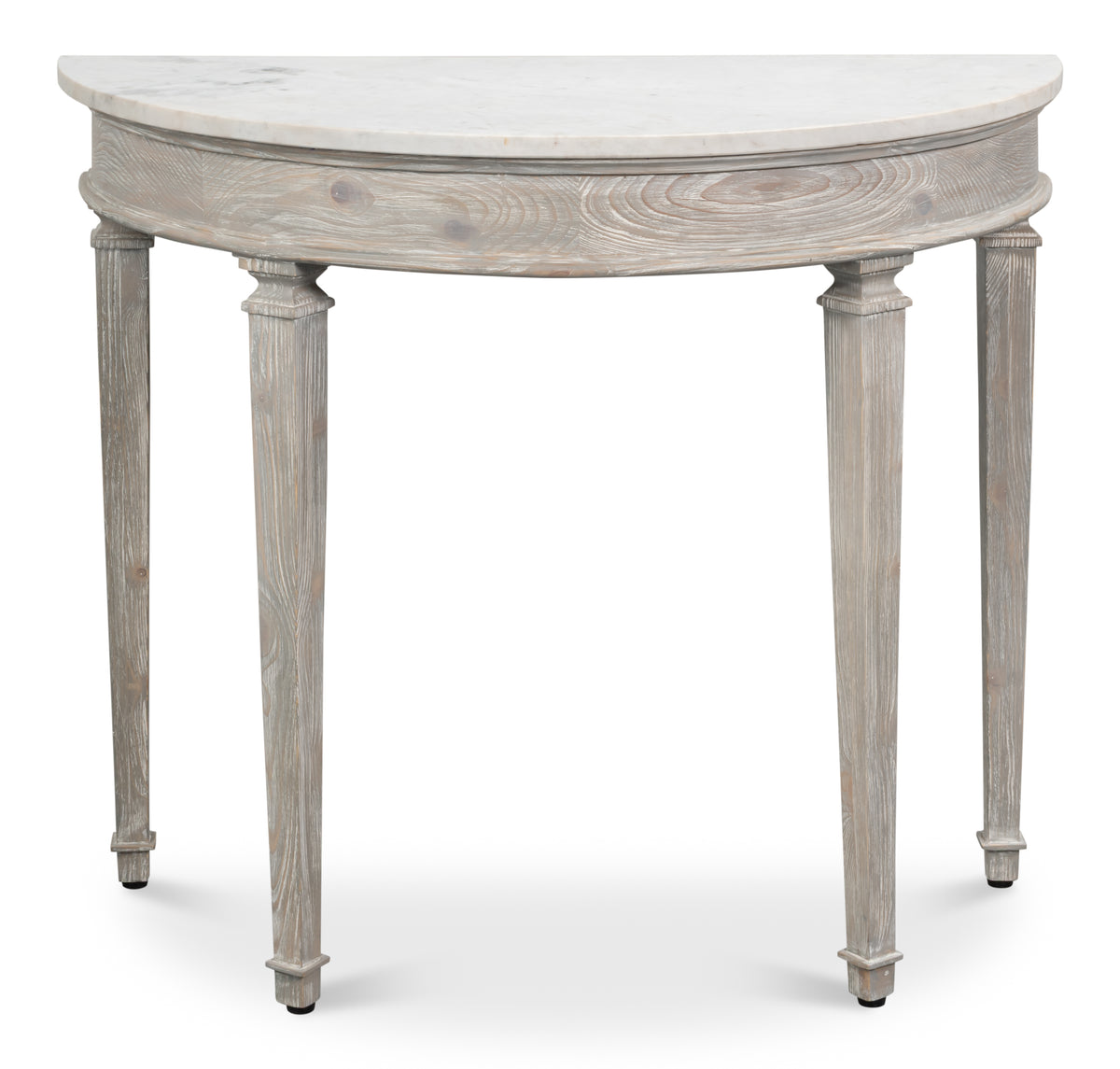 Wycliffe Drift Pine Demilune Console Table