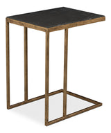 Patsy Gold Marguina Marble Side Table