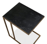 Patsy Gold Marguina Marble Side Table