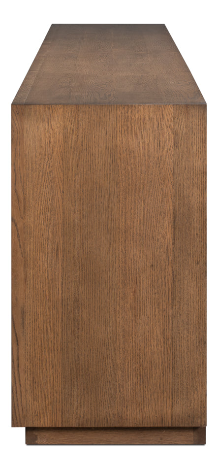 Prism Brown 4 Door Credenza
