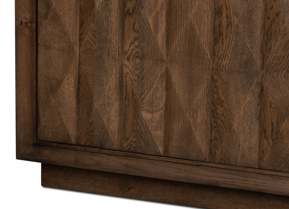 Prism Brown 4 Door Credenza