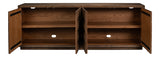 Prism Brown 4 Door Credenza
