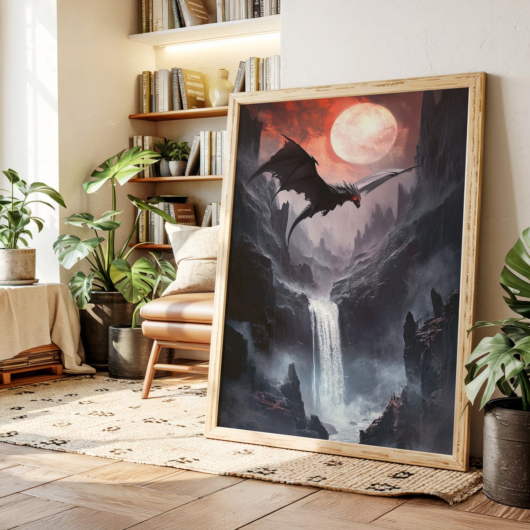 Beneath the Blood Moon's Flight