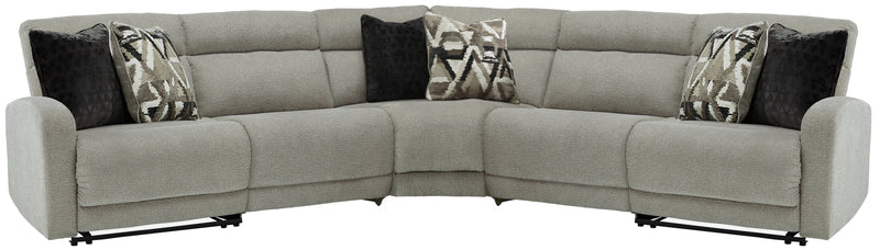 Colleyville Stone 5pc Power Reclining Sectional - Ornate Home