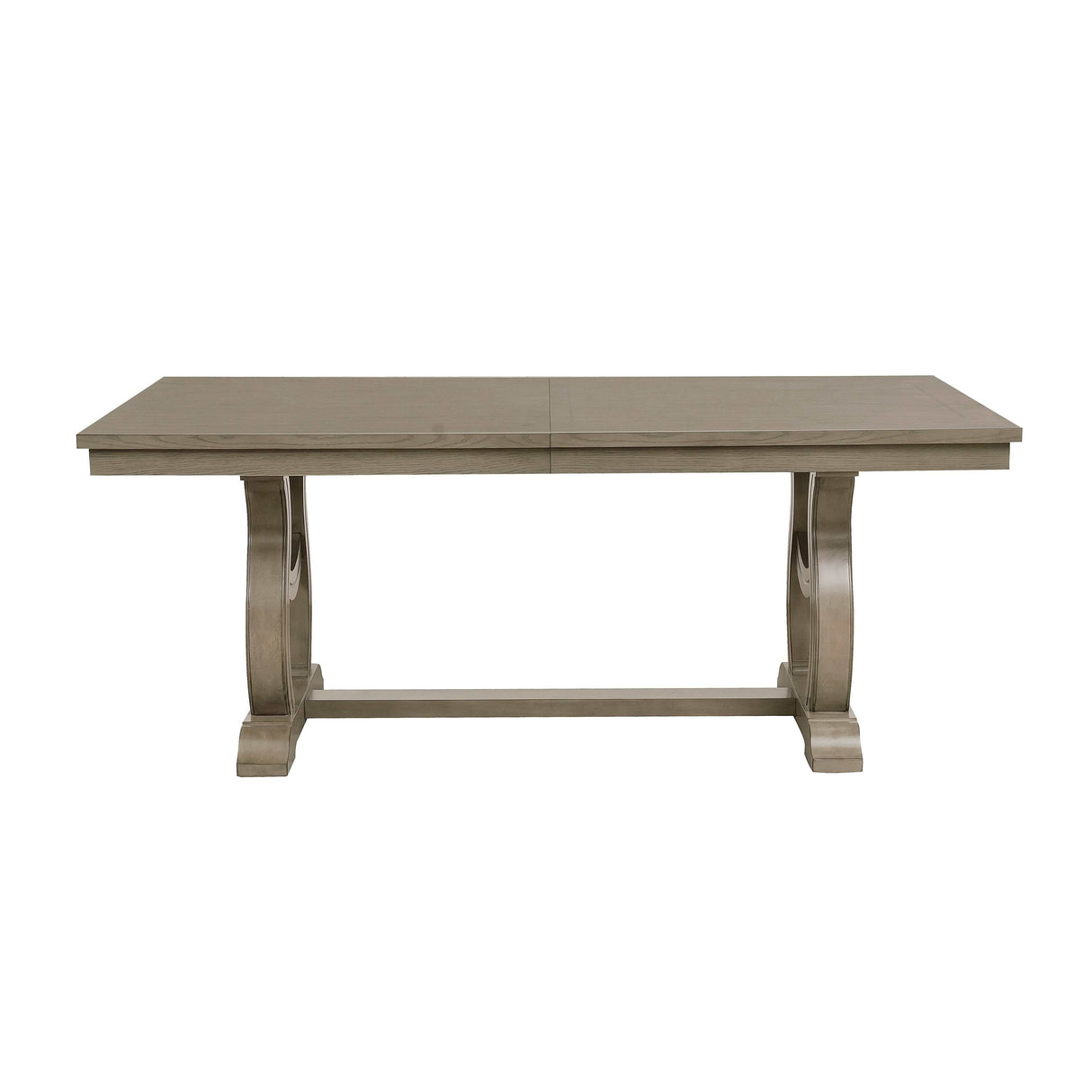 Vermillion Gray Cashmere Dining Table w/ Extension - Ornate Home