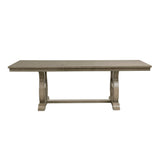 Vermillion Gray Cashmere Dining Table w/ Extension - Ornate Home