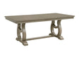 Vermillion Gray Cashmere Dining Table w/ Extension - Ornate Home